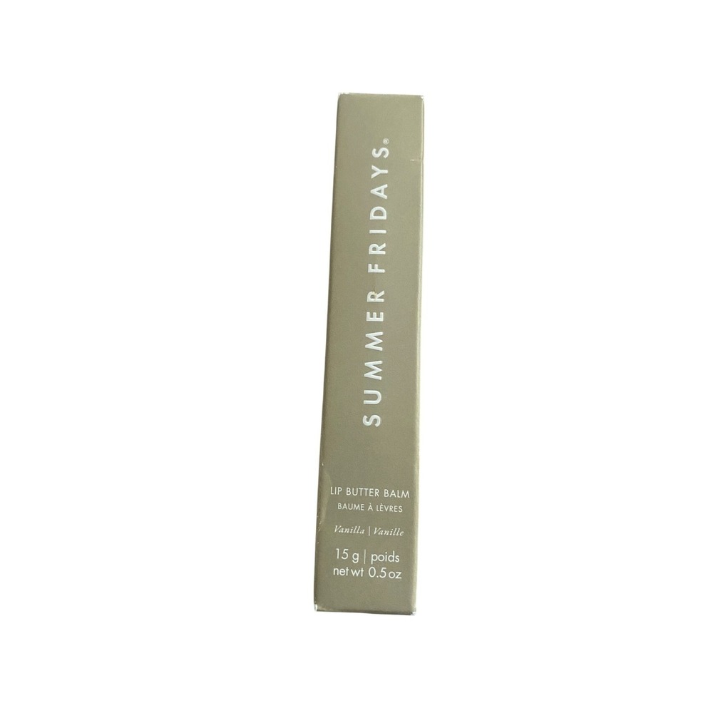 Summer Fridays Lip Butter Balm Vanilla 15g 0.5oz Vegan Hydrating Lip‎ Treatment